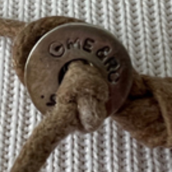 Me&Ro Silver Initial 'S' Floral Necklace on Leather Cord, Rare!!! - Picture 5 of 5